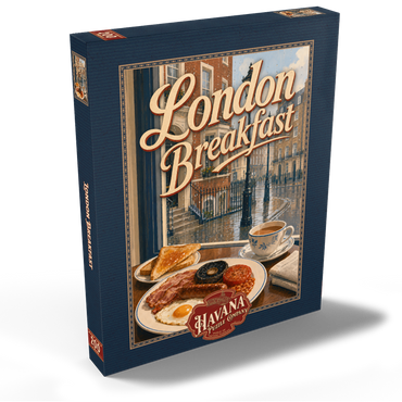Darstellung des Puzzle Motivs London - Full English Breakfast 200 Puzzle Schachtel Ansicht2