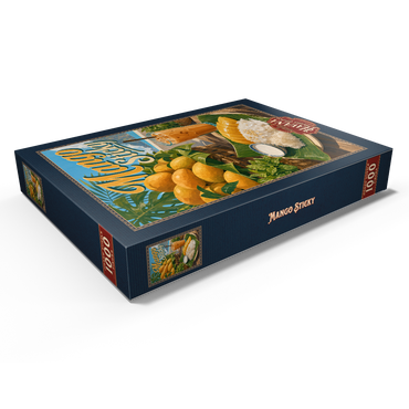 Darstellung des Puzzle Motivs Sticky Rice - Thai Sticky Rice Dessert with Mango 1000 Puzzle Schachtel Ansicht1