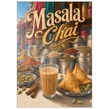 Darstellung des Puzzle Motivs puzzleplate Masala Chai - Indian Spice Market 200 Puzzle