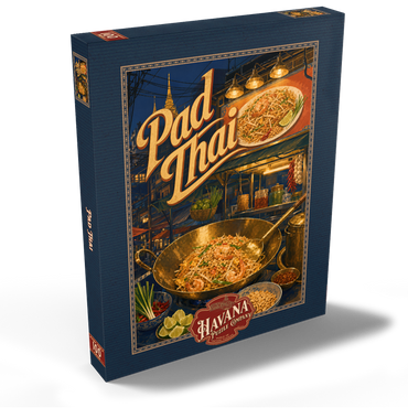 Darstellung des Puzzle Motivs Pad Thai Street Food Night Market 100 Puzzle Schachtel Ansicht2