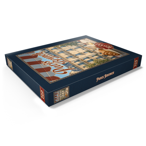Darstellung des Puzzle Motivs Paris Café Brunch Croissant Kaffee Paris Cafe Brunch Croissant Coffee 200 Puzzle Schachtel Ansicht1