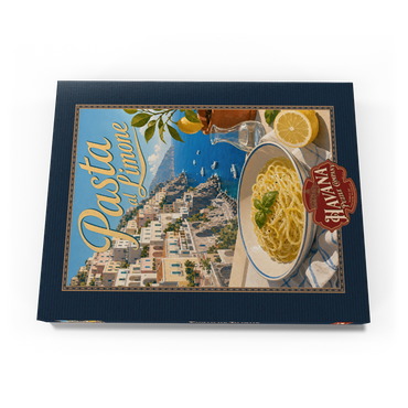 Darstellung des Puzzle Motivs Amalfi Coast Pasta al Limone Seaside View 200 Puzzle Schachtel Ansicht3