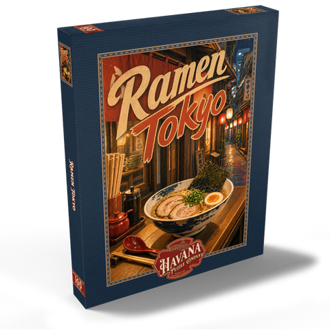 Darstellung des Puzzle Motivs Die Nachtgastronomie in der Tokyo Ramen Street Tokyo Ramen Street Night Food Scene 100 Puzzle Schachtel Ansicht2