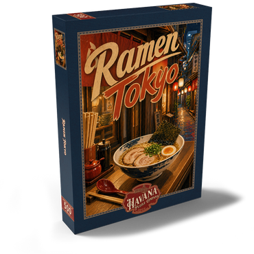 Darstellung des Puzzle Motivs Tokyo Ramen Street Night Food Scene 500 Puzzle Schachtel Ansicht2