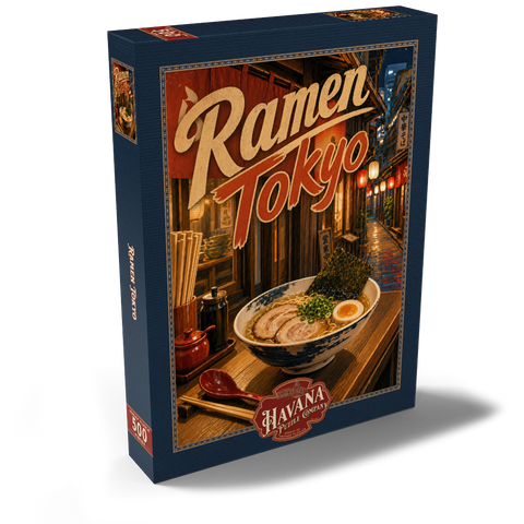 Darstellung des Puzzle Motivs Die Nachtgastronomie in der Tokyo Ramen Street Tokyo Ramen Street Night Food Scene 500 Puzzle Schachtel Ansicht2