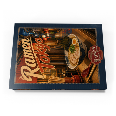 Darstellung des Puzzle Motivs Die Nachtgastronomie in der Tokyo Ramen Street Tokyo Ramen Street Night Food Scene 500 Puzzle Schachtel Ansicht3