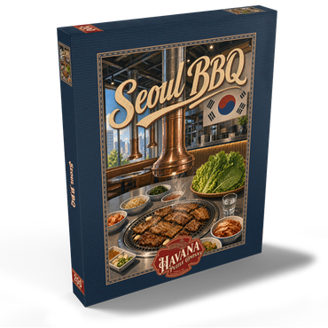 Darstellung des Puzzle Motivs Seoul Korean BBQ Restaurant Interior Ambiance 200 Puzzle Schachtel Ansicht2
