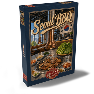 Darstellung des Puzzle Motivs Seoul Korean BBQ Restaurant Interior Ambiance 500 Puzzle Schachtel Ansicht2