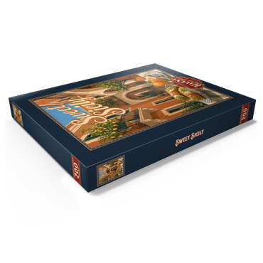 Darstellung des Puzzle Motivs Sicily Italian Courtyard Citrus Still Life 200 Puzzle Schachtel Ansicht1