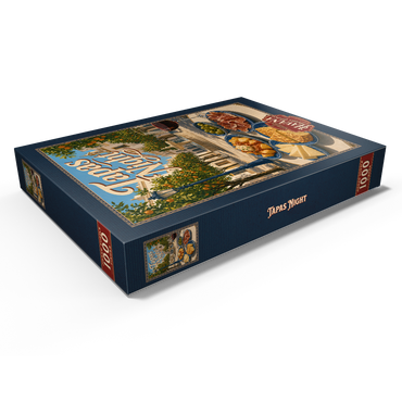 Darstellung des Puzzle Motivs Seville Tapas Night Orange Grove Plaza 1000 Puzzle Schachtel Ansicht1