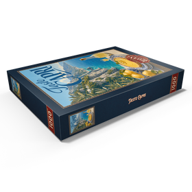 Darstellung des Puzzle Motivs Zitronendessert nach Capri-Art - Puzzleteile: 1000