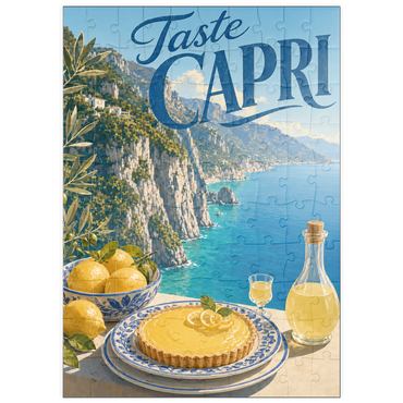 Darstellung des Puzzle Motivs puzzleplate Capri Italy Coastal Lemon Dessert 100 Puzzle
