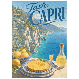 Darstellung des Puzzle Motivs Zitronendessert nach Capri-Art - Puzzleteile: 200