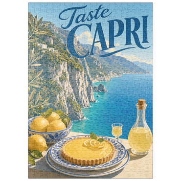 Darstellung des Puzzle Motivs puzzleplate Capri Italy Coastal Lemon Dessert 500 Puzzle
