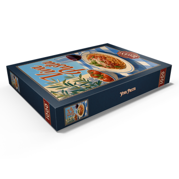 Darstellung des Puzzle Motivs Viva Pasta Italian Spaghetti and Wine Sign 1000 Puzzle Schachtel Ansicht1
