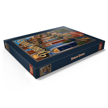 Darstellung des Puzzle Motivs Dublin Doors Colorful Street Charm 200 Puzzle Schachtel Ansicht1