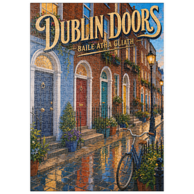 Darstellung des Puzzle Motivs Dublin: Der Charme der bunten Straßen - Puzzleteile: 500