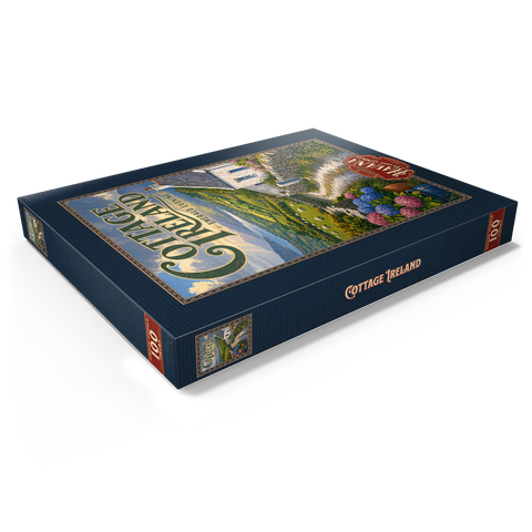 Darstellung des Puzzle Motivs Irland – Cottage – Smaragdgrüner Abend Ireland Cottage Emerald Evening 100 Puzzle Schachtel Ansicht1