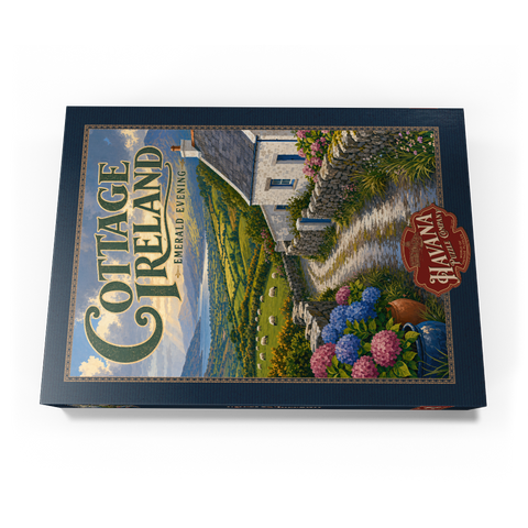 Darstellung des Puzzle Motivs Irland – Cottage – Smaragdgrüner Abend Ireland Cottage Emerald Evening 500 Puzzle Schachtel Ansicht3