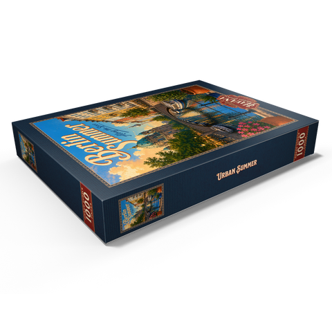 Darstellung des Puzzle Motivs Der Charme der Berliner Sommerkanäle Berlin Summer Canal Charm 1000 Puzzle Schachtel Ansicht1