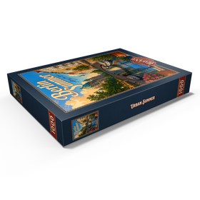Darstellung des Puzzle Motivs Der Charme der Berliner Sommerkanäle - Puzzleteile: 1000