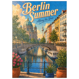 Darstellung des Puzzle Motivs Der Charme der Berliner Sommerkanäle - Puzzleteile: 200