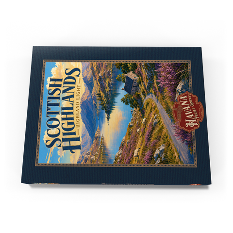 Darstellung des Puzzle Motivs Das malerische Licht der schottischen Highlands Scottish Highlands Scenic Light 200 Puzzle Schachtel Ansicht3