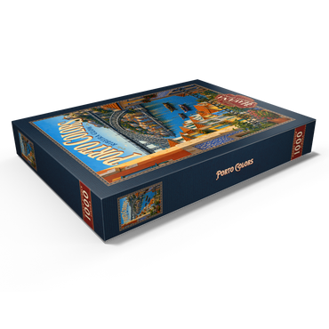 Darstellung des Puzzle Motivs Porto Ribeira Riverfront Colorful Charm 1000 Puzzle Schachtel Ansicht1