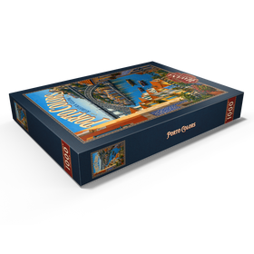 Darstellung des Puzzle Motivs Porto Ribeira – der farbenfrohe Charme am Flussufer - Puzzleteile: 1000