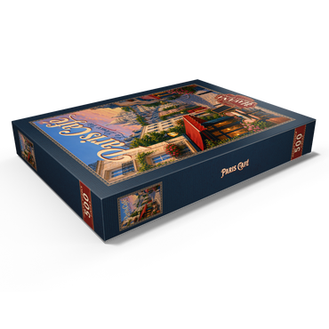 Darstellung des Puzzle Motivs Paris Cafe Romantic Evening Charm 500 Puzzle Schachtel Ansicht1