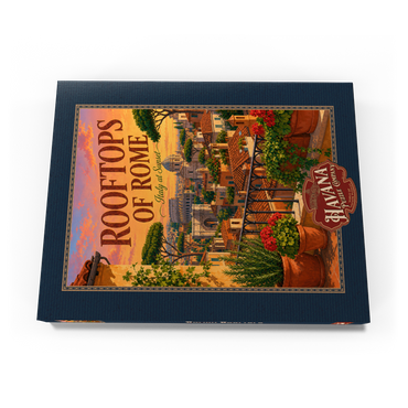 Darstellung des Puzzle Motivs Rome Rooftops Sunset Romance 200 Puzzle Schachtel Ansicht3