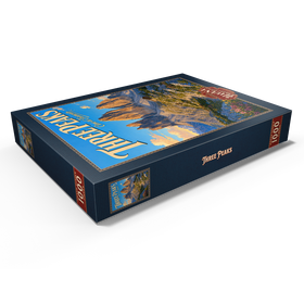 Darstellung des Puzzle Motivs Die majestätische Pracht eines Sonnenuntergangs in den Bergen - Puzzleteile: 1000