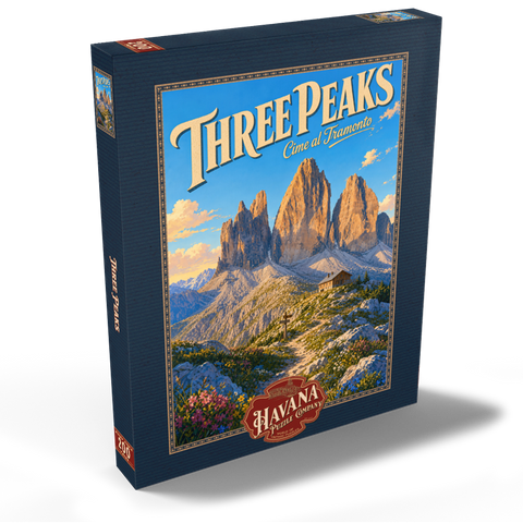 Darstellung des Puzzle Motivs Die majestätische Pracht eines Sonnenuntergangs in den Bergen Majestic Mountain Sunset Splendor 200 Puzzle Schachtel Ansicht2