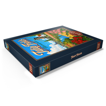 Darstellung des Puzzle Motivs Dutch Tulip Fields Spring Splendor 200 Puzzle Schachtel Ansicht1