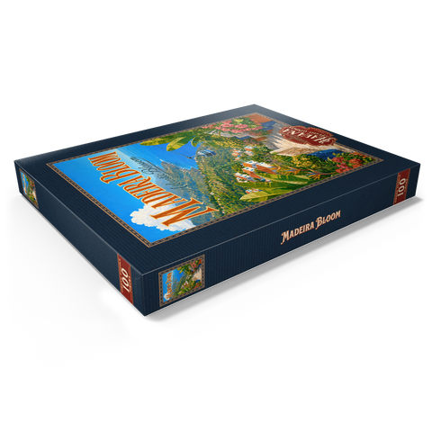 Darstellung des Puzzle Motivs Madeira – ein Paradies voller Küstenblüten Madeira Coastal Bloom Paradise 100 Puzzle Schachtel Ansicht1