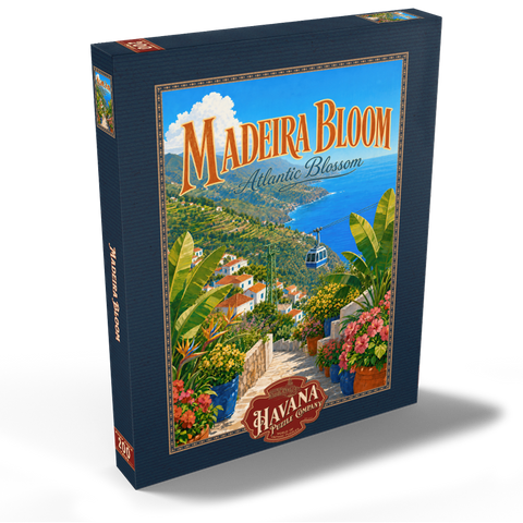 Darstellung des Puzzle Motivs Madeira – ein Paradies voller Küstenblüten Madeira Coastal Bloom Paradise 200 Puzzle Schachtel Ansicht2