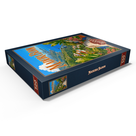 Darstellung des Puzzle Motivs Madeira – ein Paradies voller Küstenblüten Madeira Coastal Bloom Paradise 500 Puzzle Schachtel Ansicht1