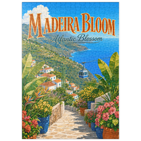 Darstellung des Puzzle Motivs Madeira – ein Paradies voller Küstenblüten - Puzzleteile: 500
