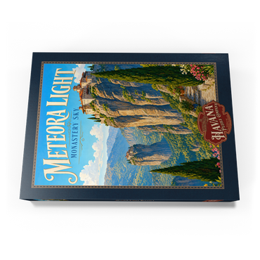 Darstellung des Puzzle Motivs Meteora Monastery Sky Majesty 1000 Puzzle Schachtel Ansicht3