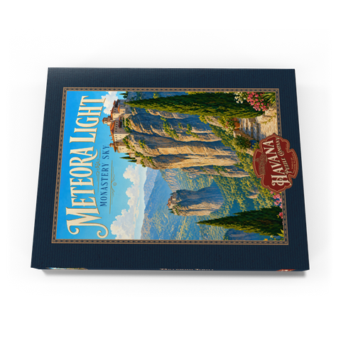 Darstellung des Puzzle Motivs Das Kloster Meteora – Majestät am Himmel Meteora Monastery Sky Majesty 200 Puzzle Schachtel Ansicht3