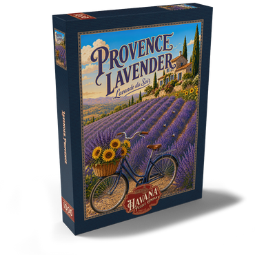 Darstellung des Puzzle Motivs Provence Lavender Sunset Charm 1000 Puzzle Schachtel Ansicht2