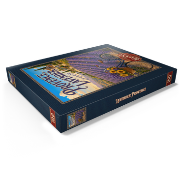 Darstellung des Puzzle Motivs Provence Lavender Sunset Charm 100 Puzzle Schachtel Ansicht1