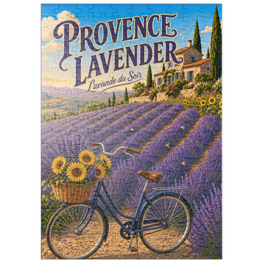 Darstellung des Puzzle Motivs puzzleplate Provence Lavender Sunset Charm 200 Puzzle