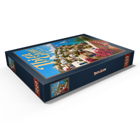 Darstellung des Puzzle Motivs Ibiza Küstendorf Golden Glow - Puzzleteile: 1000