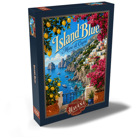 Darstellung des Puzzle Motivs Capri – Mittelmeer-Idylle an der Küste Capri Coastal Mediterranean Bliss 1000 Puzzle Schachtel Ansicht2