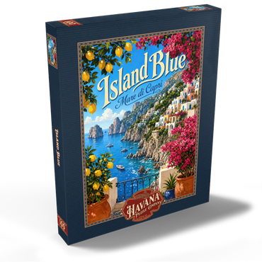 Darstellung des Puzzle Motivs Capri Coastal Mediterranean Bliss 100 Puzzle Schachtel Ansicht2
