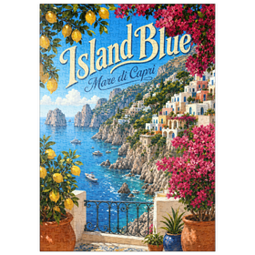 Darstellung des Puzzle Motivs Capri – Mittelmeer-Idylle an der Küste - Puzzleteile: 500