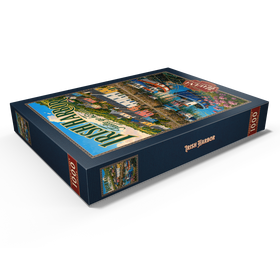 Darstellung des Puzzle Motivs Der Charme eines irischen Küstendorfes - Puzzleteile: 1000