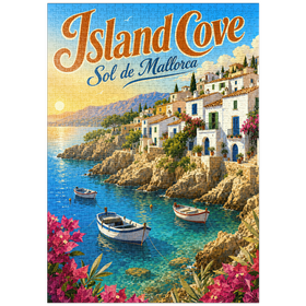 Darstellung des Puzzle Motivs Sol de Mallorca – Charme eines Sonnenuntergangs an der Küste - Puzzleteile: 1000