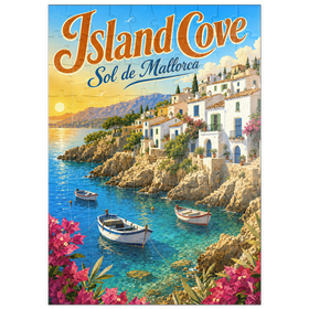 Darstellung des Puzzle Motivs Sol de Mallorca – Charme eines Sonnenuntergangs an der Küste - Puzzleteile: 100